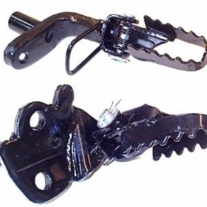 Voetsteun, set (opklapbaar) – Zwart