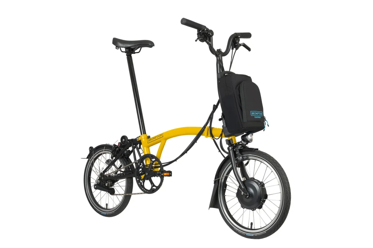 Brompton Electric C-Line Urban Bumblebee Yellow - Image 5