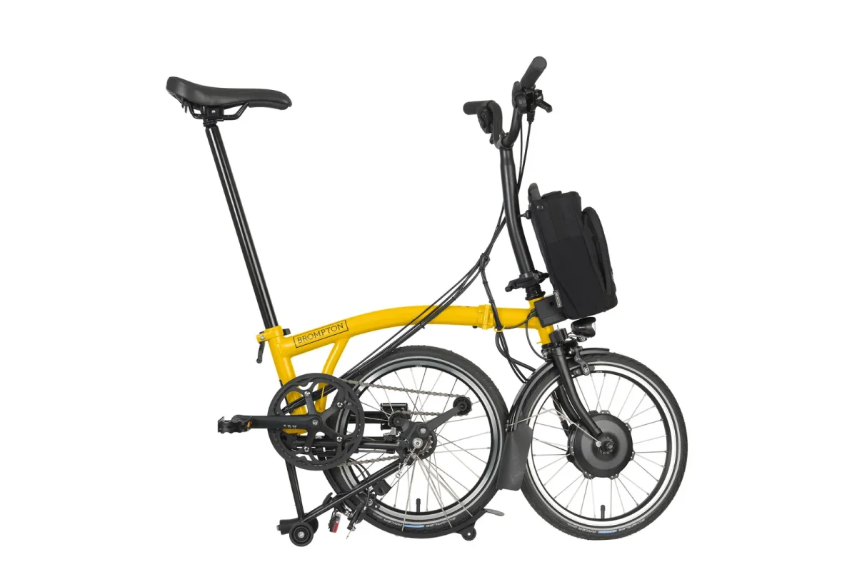 Brompton Electric C-Line Urban Bumblebee Yellow - Image 3