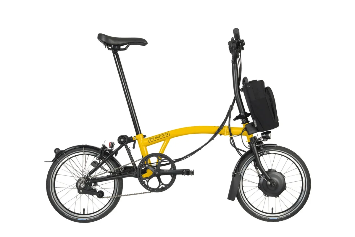 Brompton Electric C-Line Urban Bumblebee Yellow - Image 2