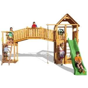Parque infantil Fortress Tiptop Rainbow color Teca