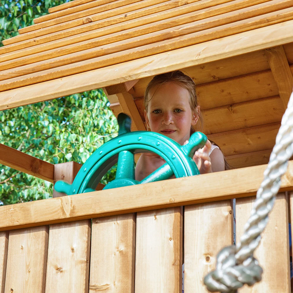 Parque infantil Fortress Tiptop Rainbow color Teca - Image 9