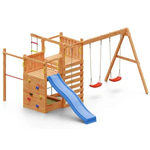 Parque infantil dinámico Climbing Star 3 con rocódromo