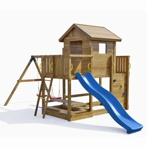 Parque infantil Mars con casita y rocódromo