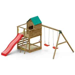 Parque infantil Jarcas con columpio tobogán y arenero