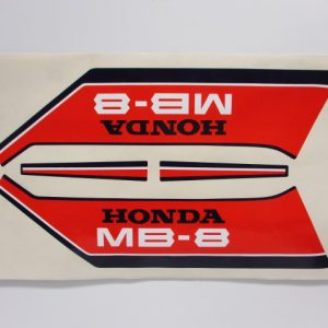Stickerset tank – “Honda MB-8” Rood/zwart/wit – model Wit