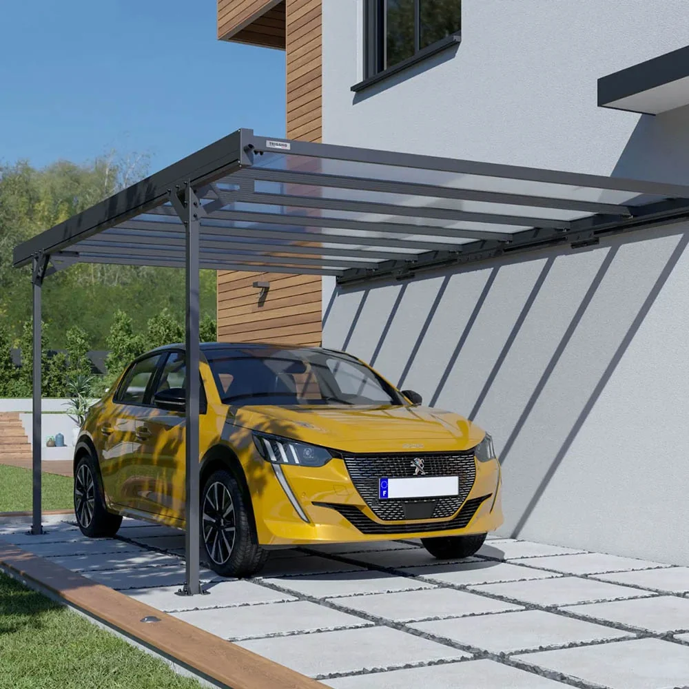 Carport Adosado de Aluminio Trigano Mistral Wall 15 m² - Image 2