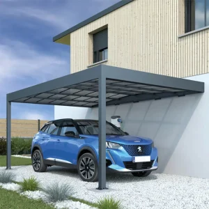 Carport Adosado Trigano Libeccio Wall 16 m² de Aluminio