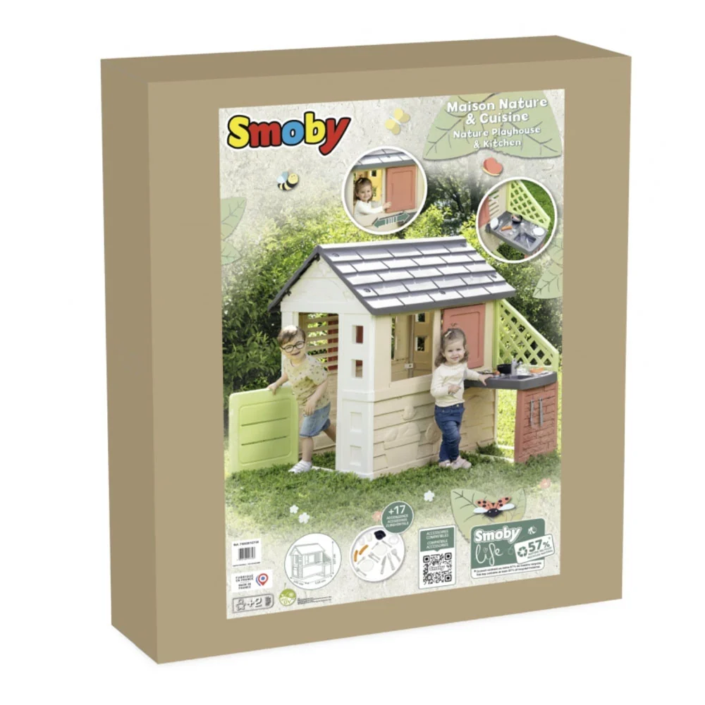 Casita infantil Nature con Cocina Smoby Life - Image 8