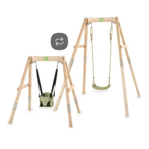 Columpio de madera que crece contigo EXIT Silvi Grow