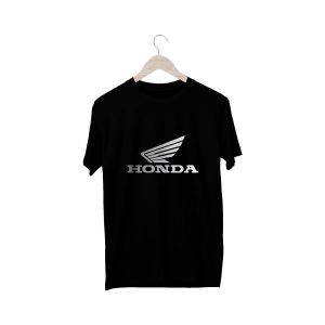 T-shirt – Honda “Wing” – Zwart/wit, Maat XL
